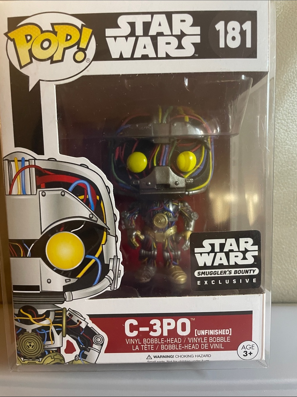 Funko C-3PO (Unfinished) Yellow Eyes with Multicolor Wiring